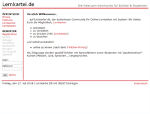 Tablet Screenshot of lernkartei.de